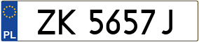 Trailer License Plate